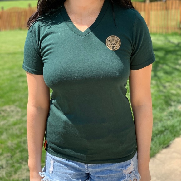 Jagermeister Tops - Jagermeister Short Sleeve V-Neck Tee